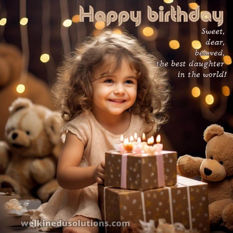 Happy birthday wishes for daughter picture candles gratis
