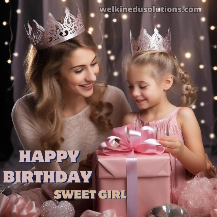 Happy birthday wishes for daughter picture crown gratis