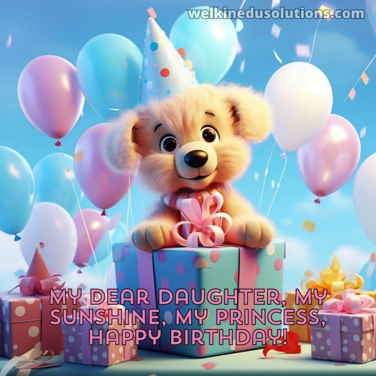 Happy birthday wishes for daughter picture puppy gratis