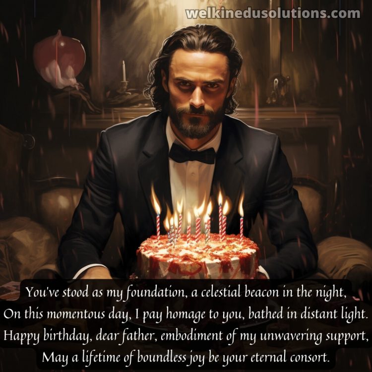 Happy Birthday dad from daughter poems picture tuxedo man gratis