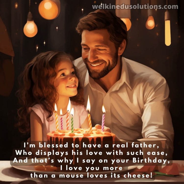 Happy Birthday dad from daughter poems picture loving father gratis