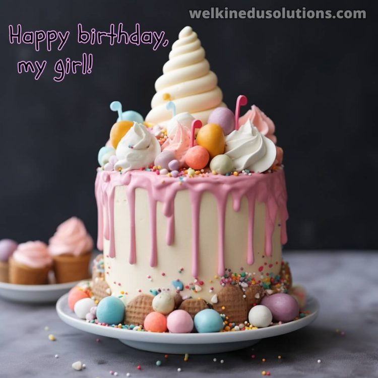 Happy Birthday daughter picture sweets gratis