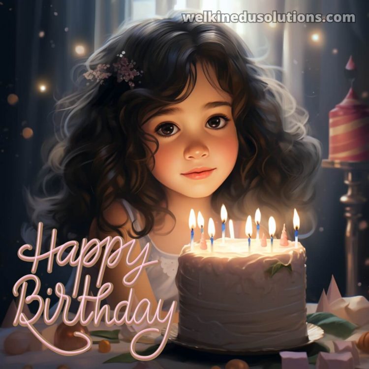 Happy Birthday daughter picture birthday cake gratis