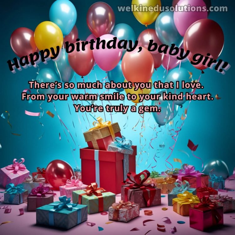 Happy Birthday daughter quotes picture balloons gratis
