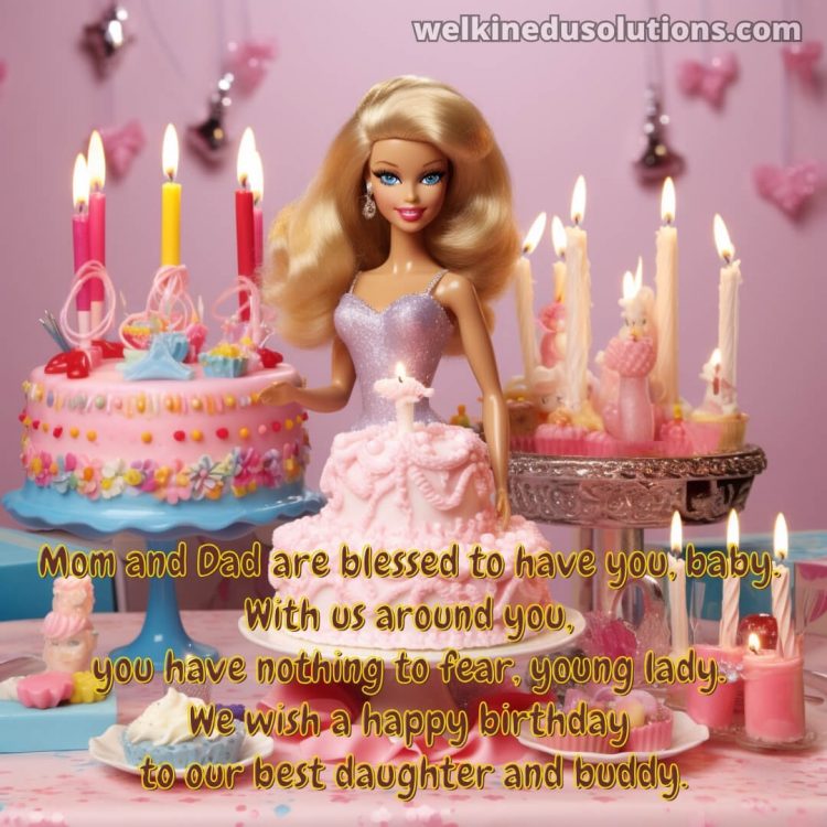 Happy Birthday daughter quotes picture barbie gratis