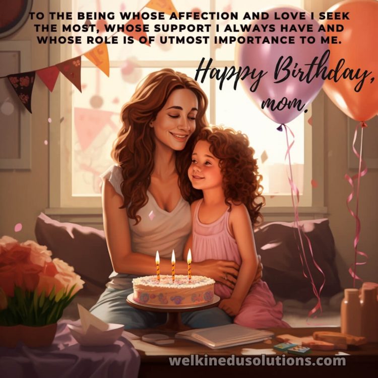 Happy Birthday mom quotes from daughter picture celebration gratis