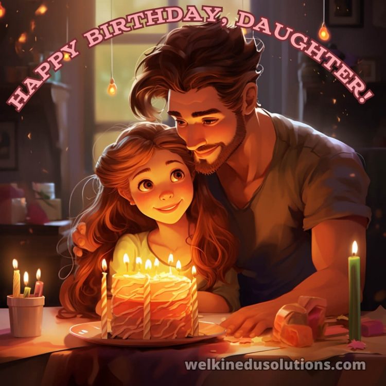 Happy Birthday my daughter picture papa gratis