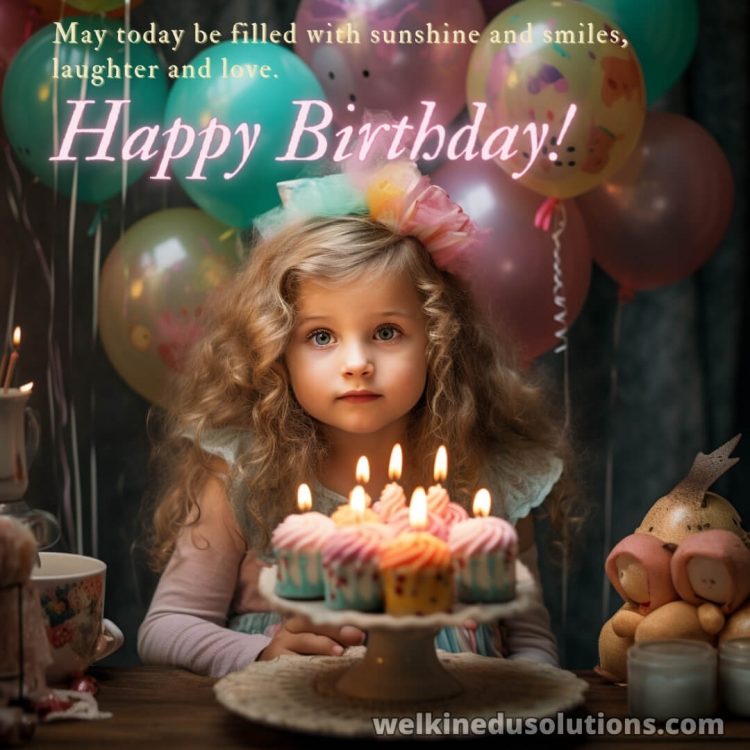 Happy Birthday quotes for daughter picture little girl gratis