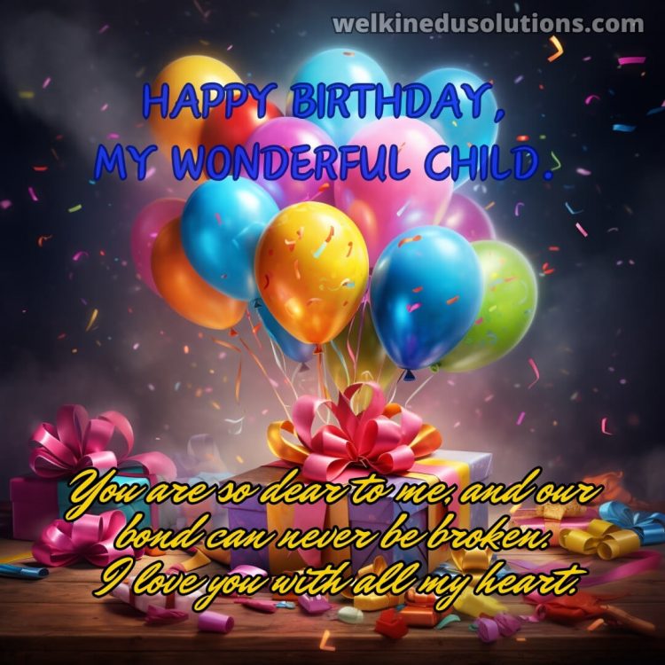 Happy Birthday quotes for daughter picture balloons gratis
