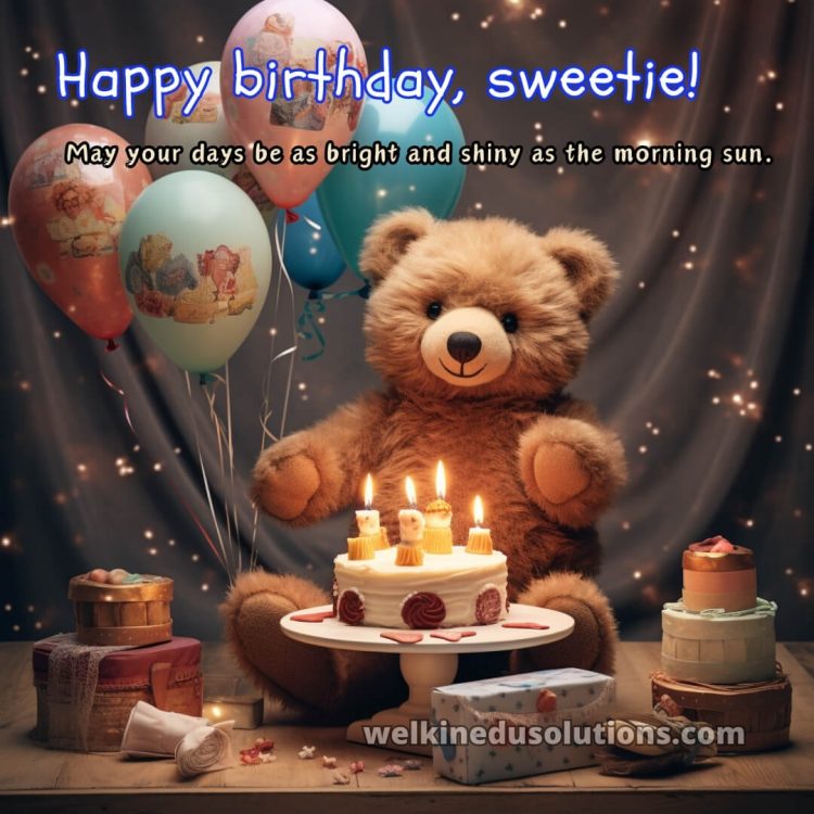 Happy Birthday quotes for daughter picture bear gratis