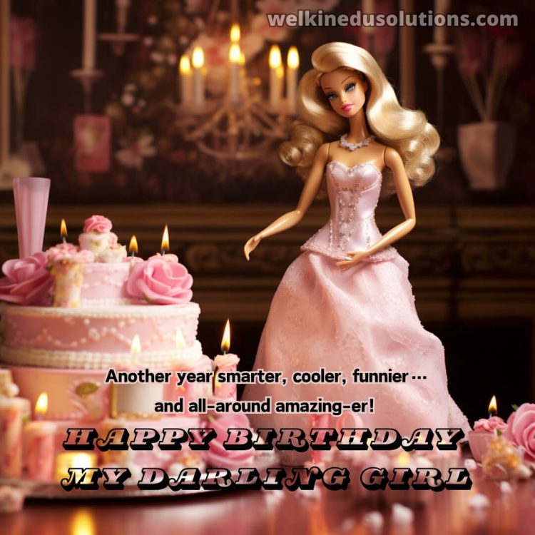 Happy Birthday quotes for daughter picture Barbie gratis