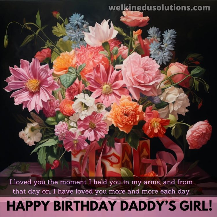Happy Birthday quotes for daughter picture flowers gratis