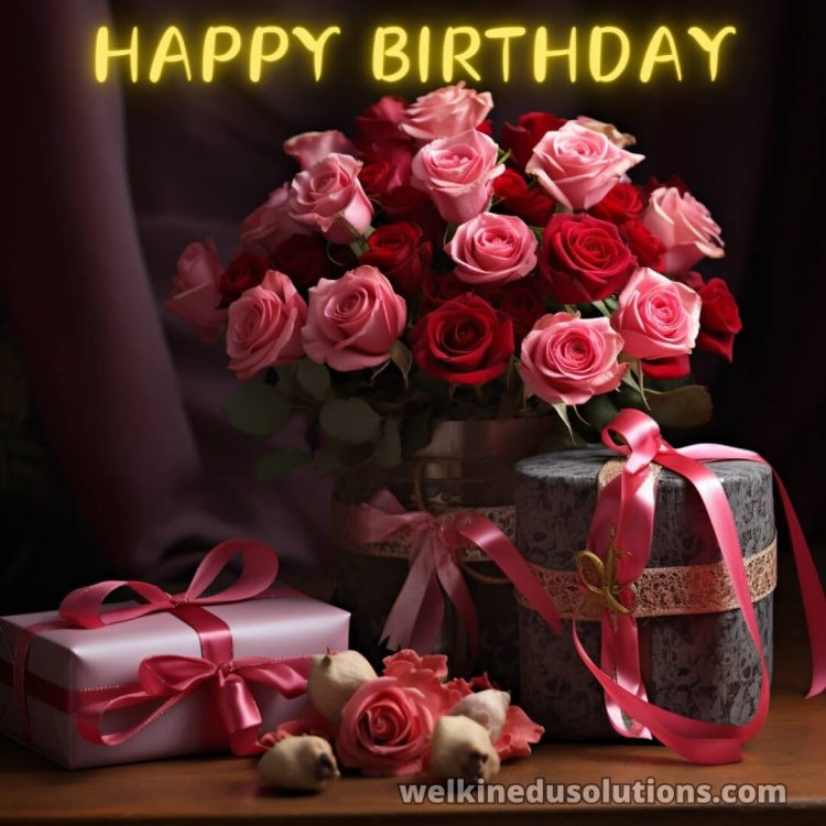 Happy Birthday to daughter picture roses gratis