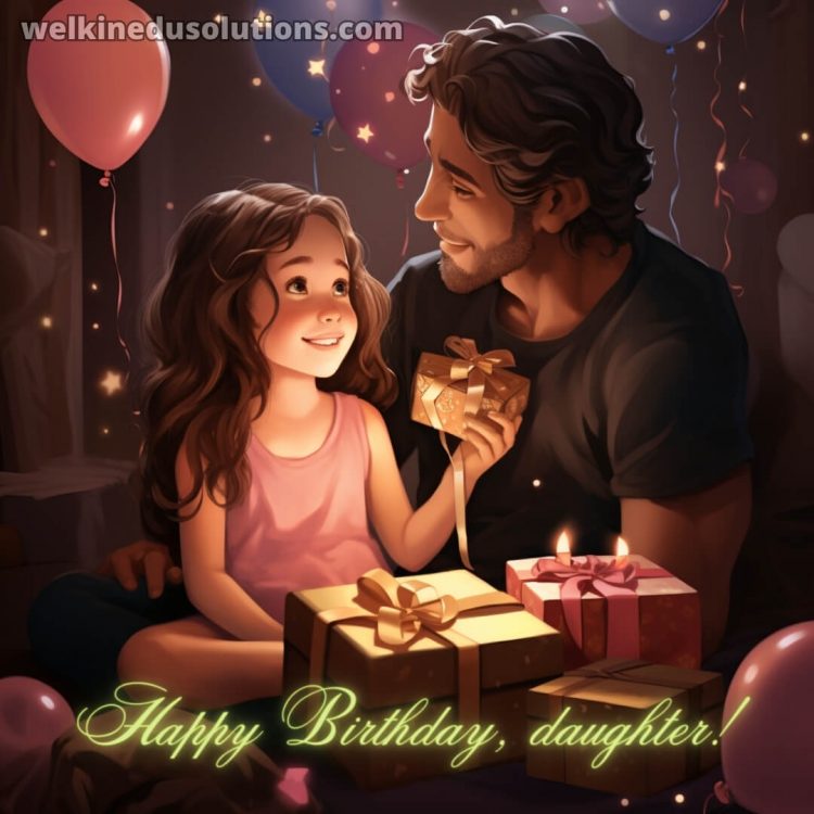 Happy Birthday to daughter picture father gratis