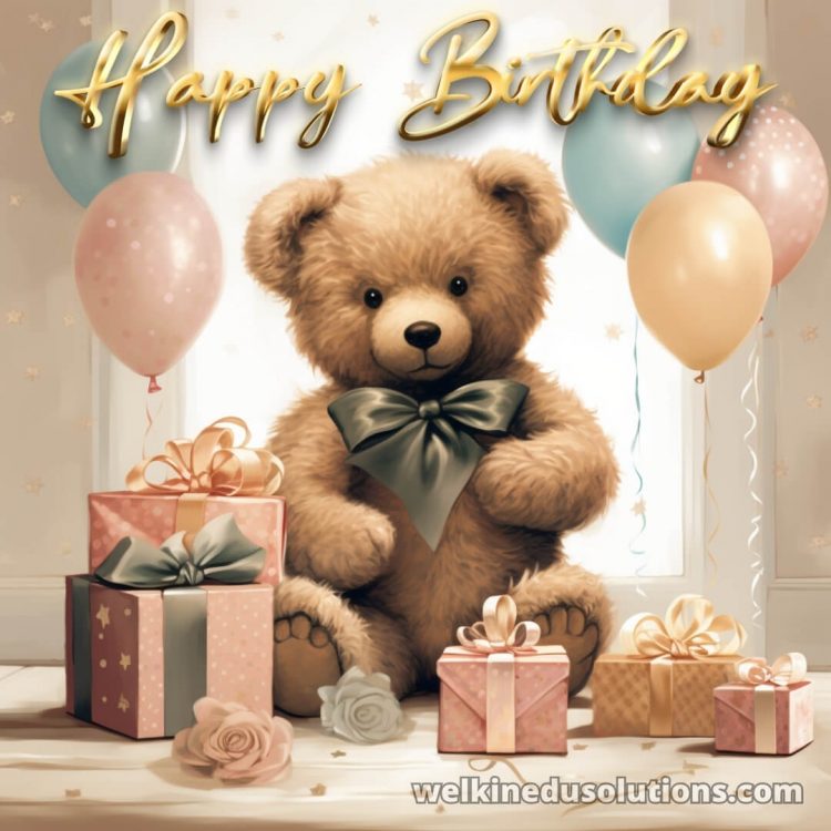 Happy Birthday to daughter picture teddy bear gratis