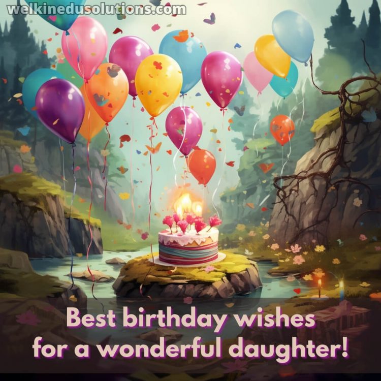 Happy Birthday wishes for daughter in english picture holiday gratis