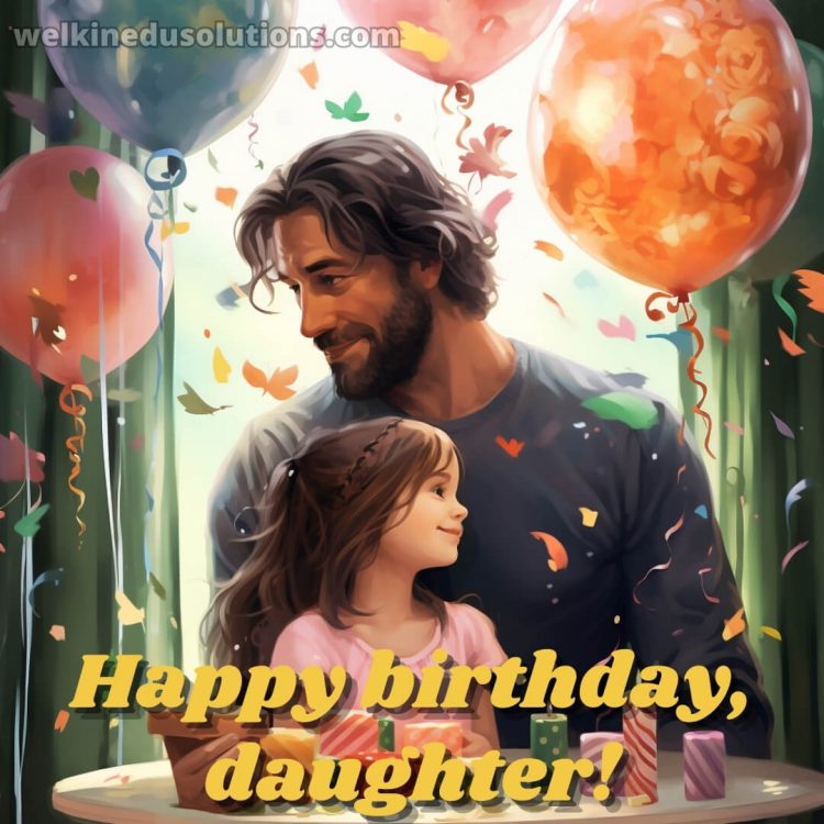 Happy Birthday wishes for my daughter picture dad gratis