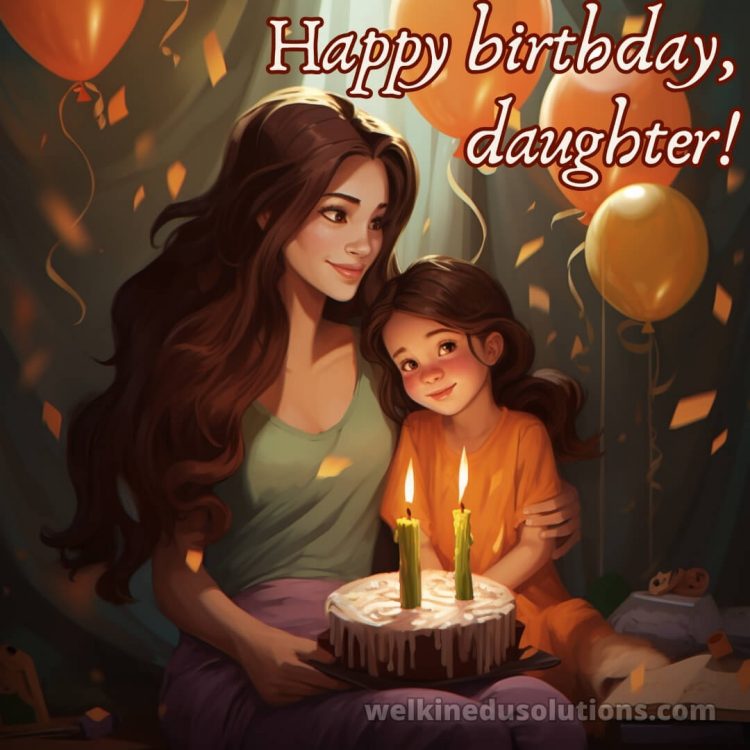 Happy Birthday wishes for my daughter picture mom gratis
