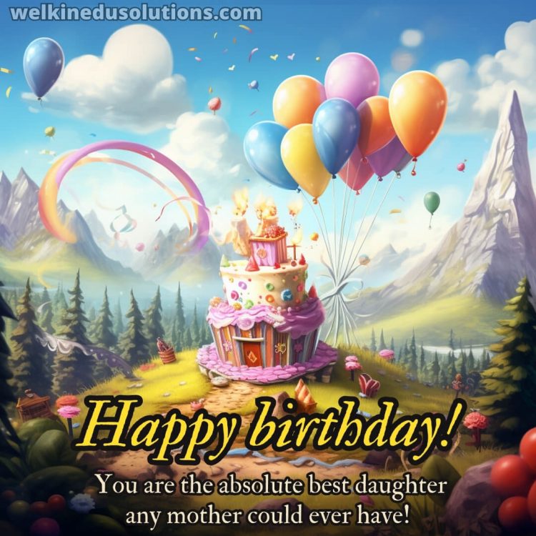 Happy Birthday wishes my daughter picture fairyland gratis