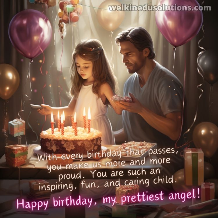 Happy Birthday wishes to daughter picture dad gratis