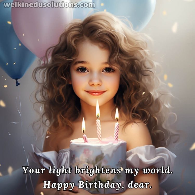 Happy Birthday wishes to my daughter picture little girl gratis
