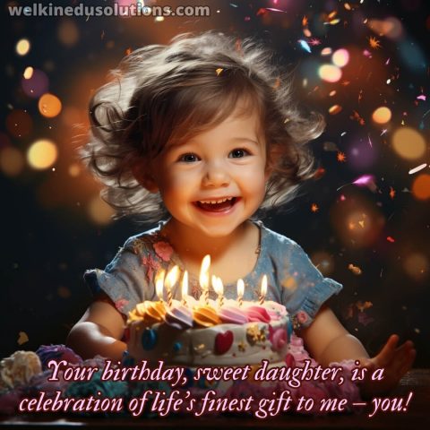 Happy Birthday wishes to my daughter picture candles gratis