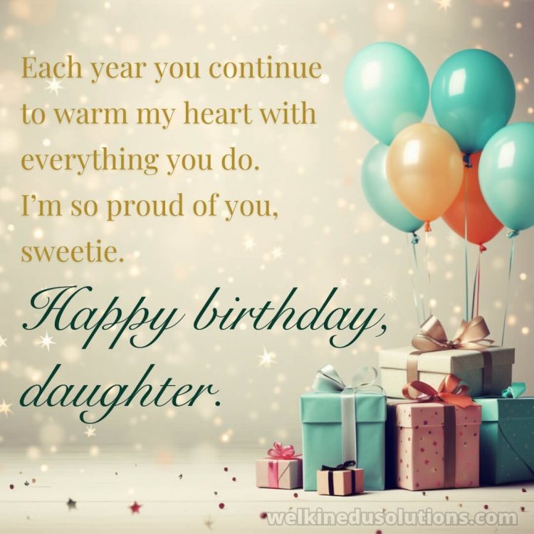 Happy Birthday for daughter picture presents gratis