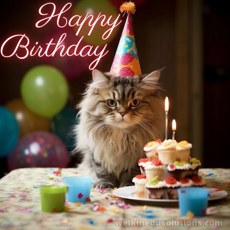 Happy Birthday for daughter picture cat gratis