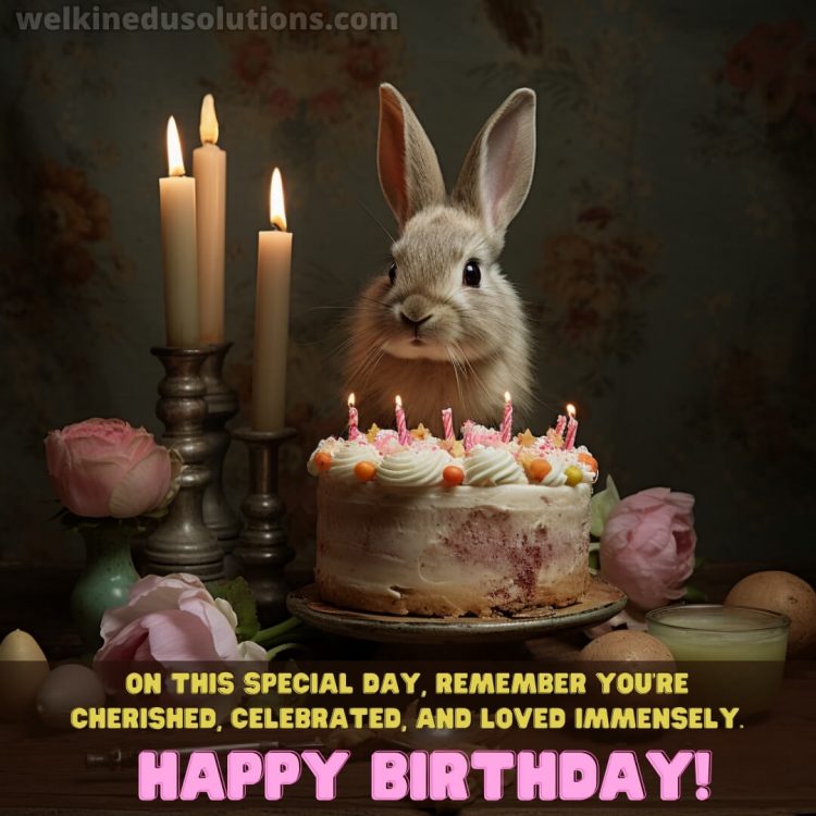 Happy Birthday my daughter quotes picture bunny gratis