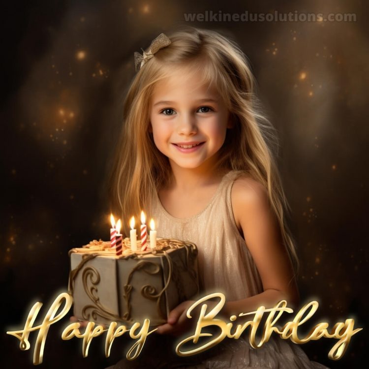 Happy Birthday my dear daughter picture little girl gratis