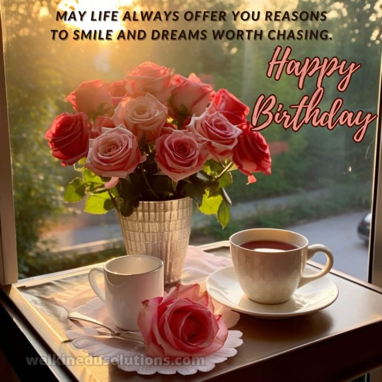 Happy Birthday wishes to daughter from mother picture roses gratis
