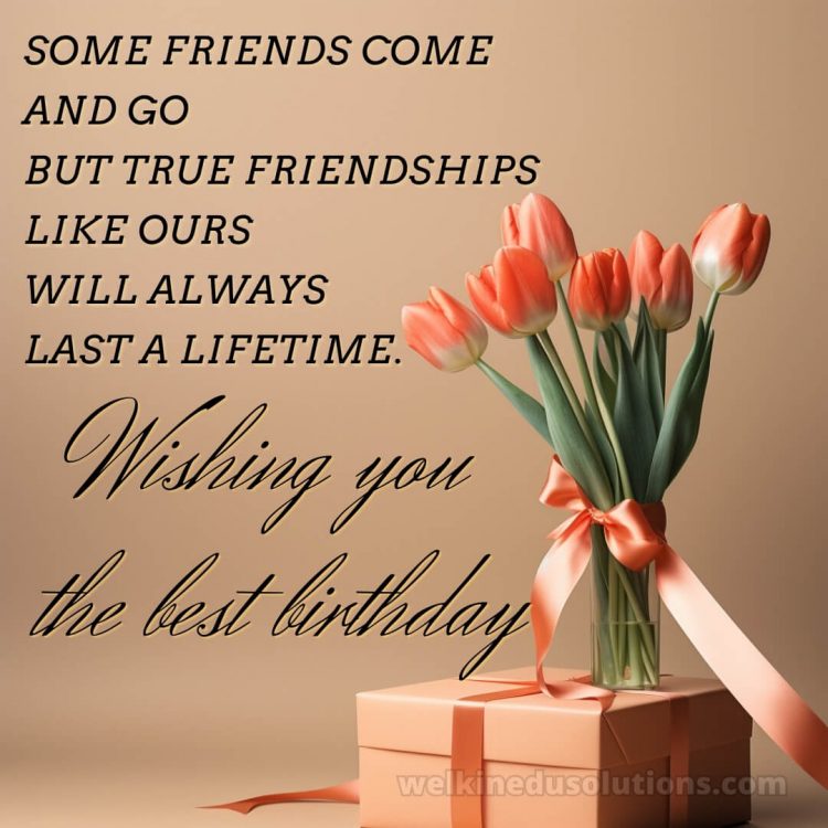 Birthday wishes for best friend girl picture tulips gratis
