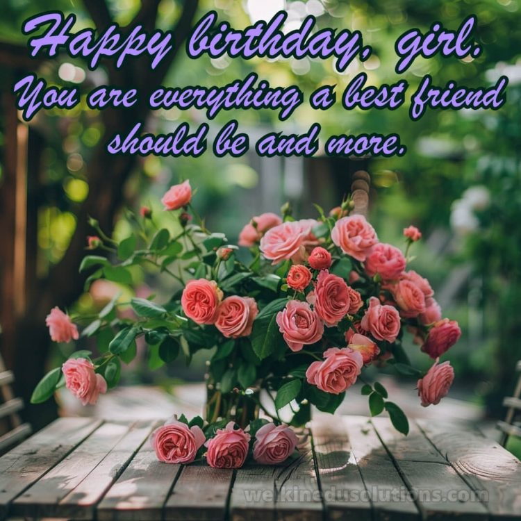 Birthday wishes for best friend girl picture bouquet gratis