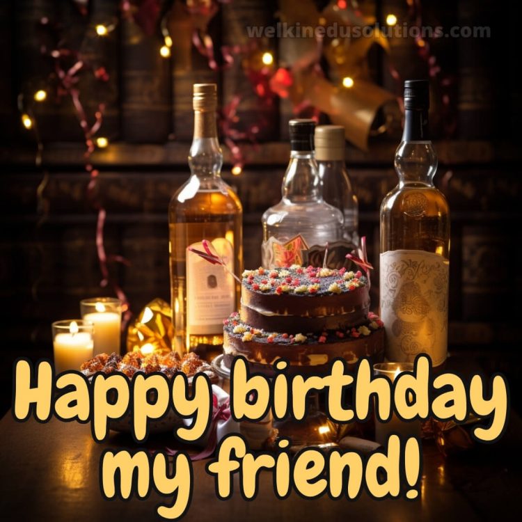 Happy birthday wishes for best friend picture whiskey gratis