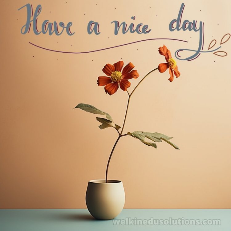 Have a good day quotes picture flower gratis