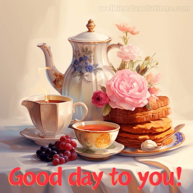 Have a good day reply picture tea gratis