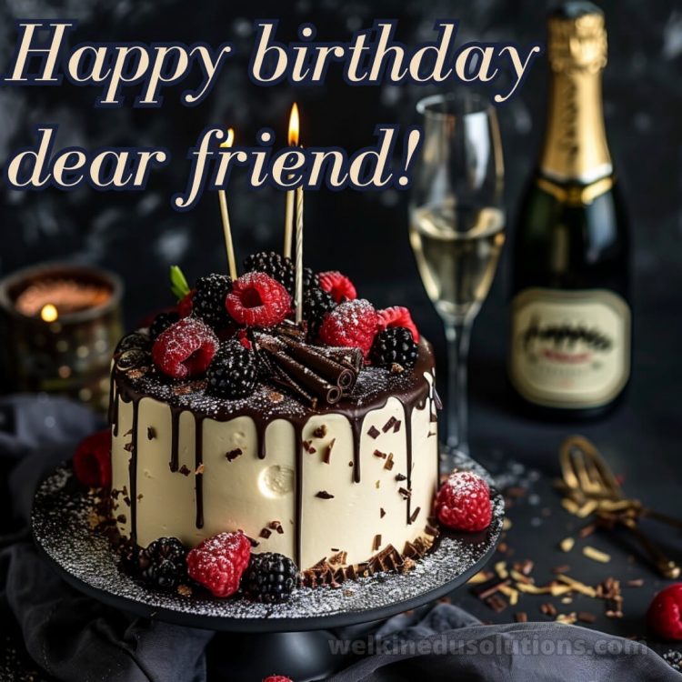Touching birthday wishes for best friend picture chocolate cake gratis