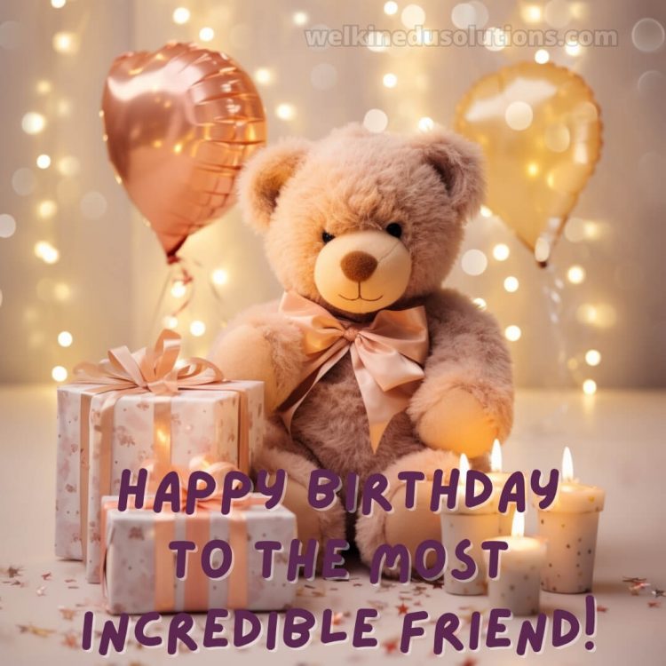 Unique birthday wishes for best friend picture teddy bear gratis