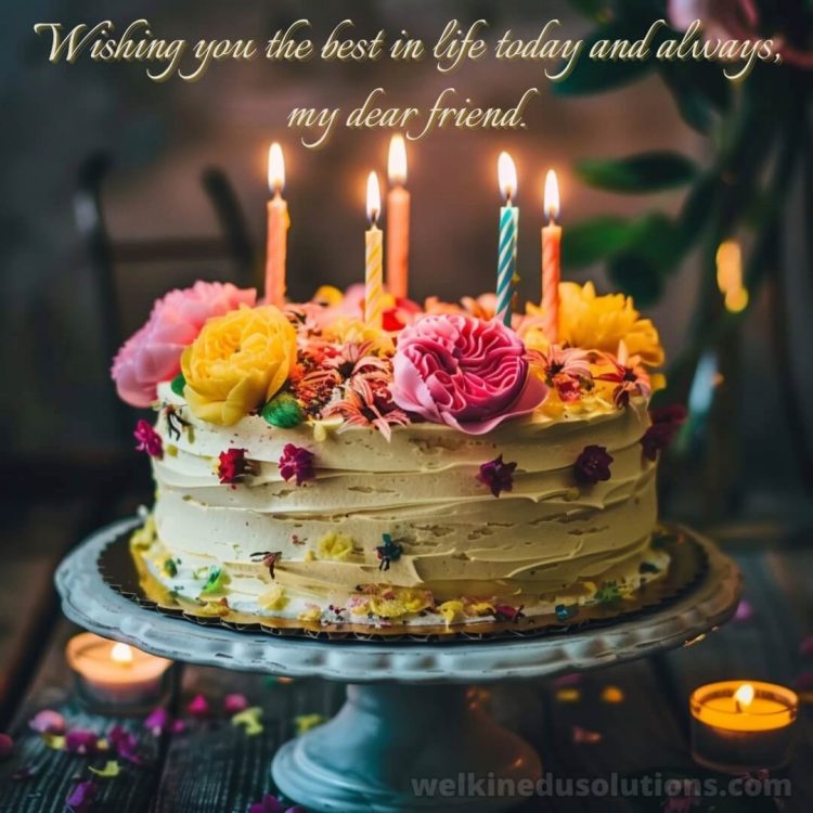 Birthday wishes for friend in marathi picture flower cake gratis