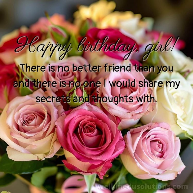 Heart touching birthday wishes for best friend girl picture bouquet gratis
