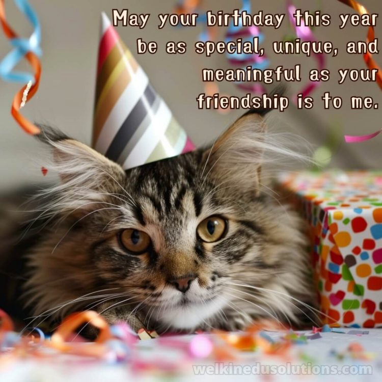 Heart touching birthday wishes for best friend girl picture cat gratis